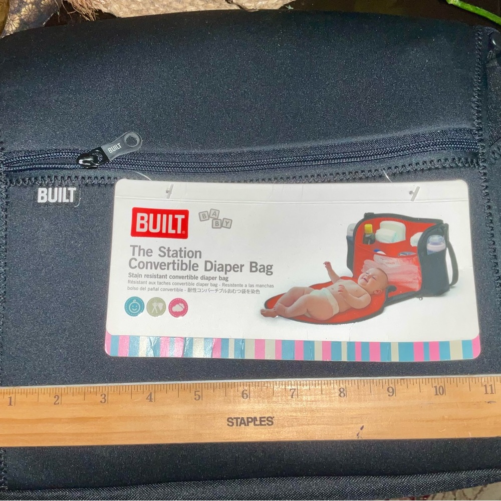 Built NY Daddy Black Convertible Diaper Bag